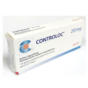 Controloc 20 mg ( Pantoprazole ) 14 tablets